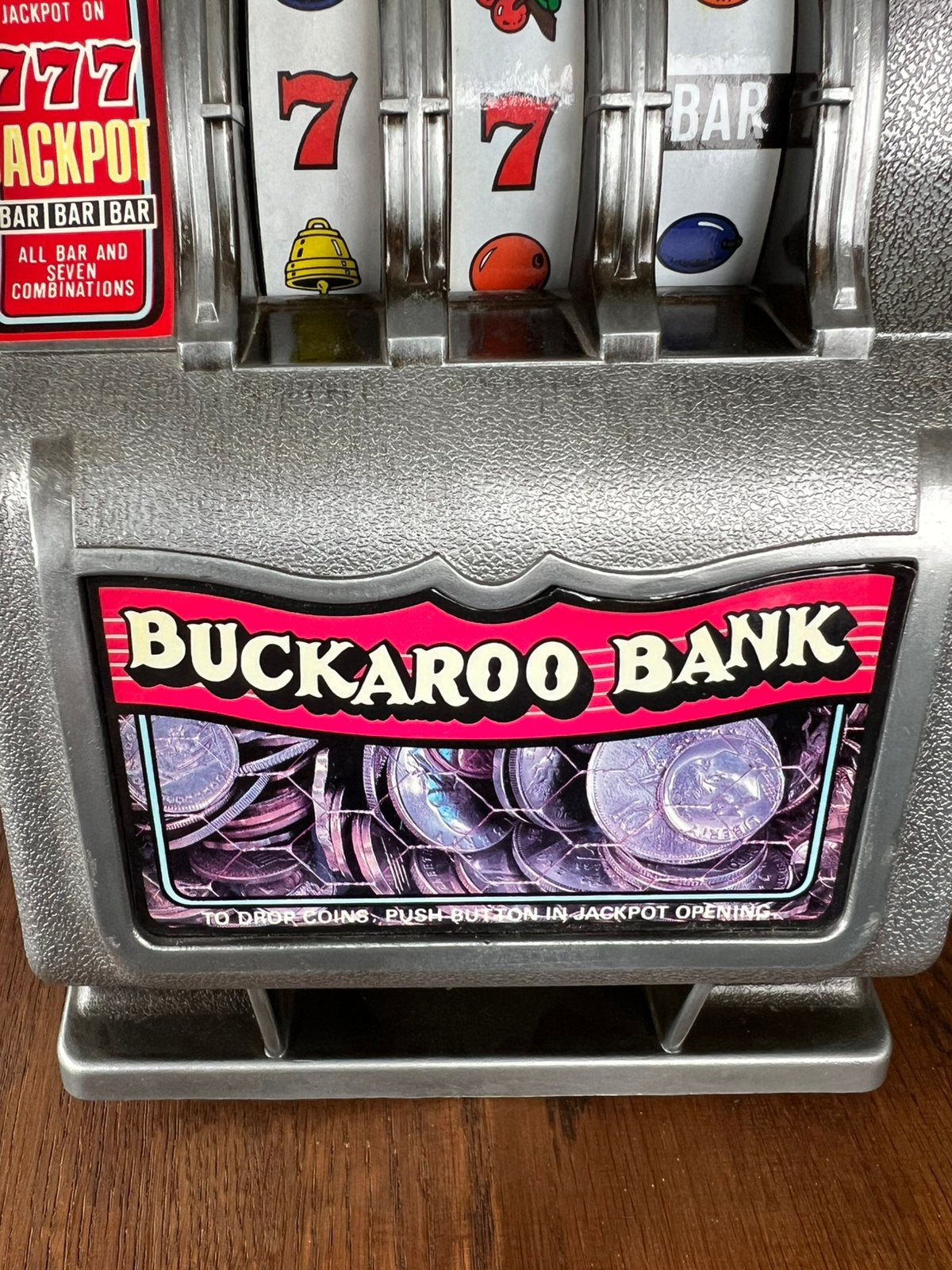 Vintage BUCKAROO BANK Jaren 80 Gokautomaat SPAARPOT Jackpot, Verzamelen, Ophalen of Verzenden