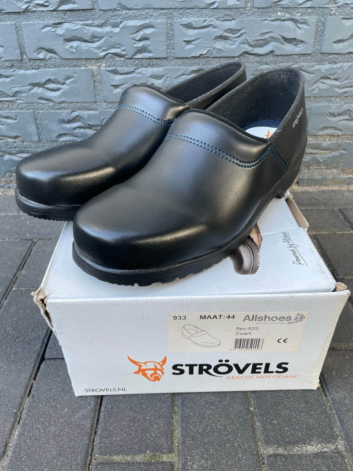 Nieuwe Strövels Werkklompen Maat 44 Zwart, Klompen, Zwart, Nieuw, Ophalen of Verzenden