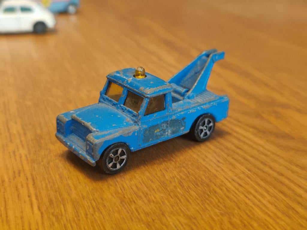 Corgi Juniors Land Rover Takelwagen BLAUW, Ophalen of Verzenden, Zo goed als nieuw, Auto