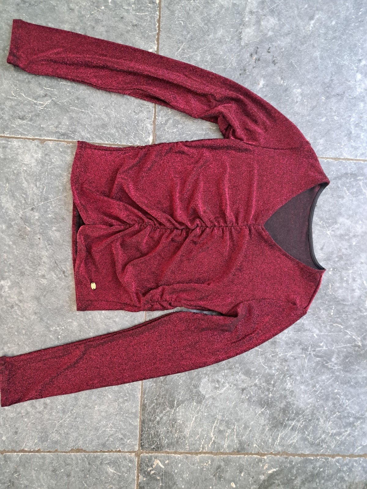 Coolcat glitter top met lange mouwen - S, Kleding | Dames, Ophalen of Verzenden, Zo goed als nieuw, Lange mouw, Maat 36 (S)