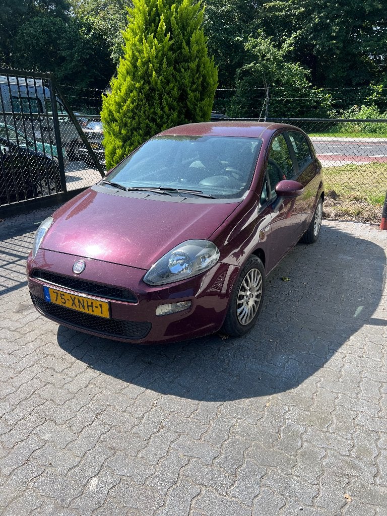 Fiat Punto 1.3 Multijet 62KW 5DR 2012 Rood, Auto's, Voorwielaandrijving, Stof, Zwart, 4 cilinders