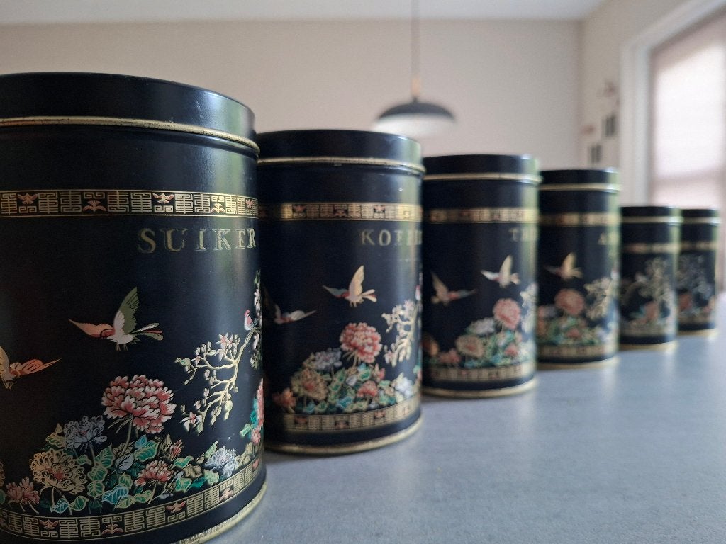 Hofnar koffieblikken set, Ophalen, Gebruikt, Overige