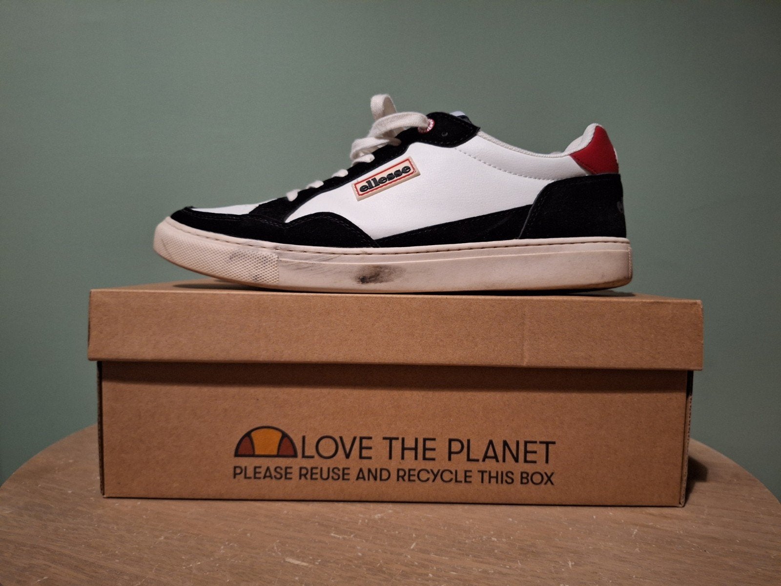 Ellesse schoenen zwart/wit/rood | Maat 44, Ophalen, Wit, Ellesse, Sneakers of Gympen