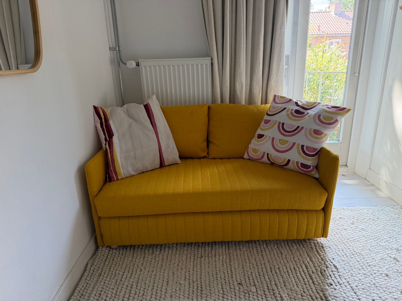 Fridhult - slaapbank Ikea zo goed als nieuw, Ophalen, Zo goed als nieuw, Tweepersoons, Minder dan 150 cm