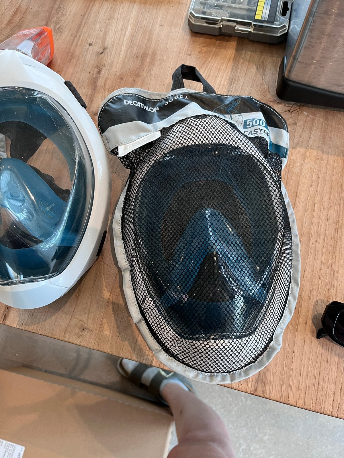 2 stuks Decathlon Subsea Easybreath 500 Snorkelmasker S-M, Watersport en Boten, Snorkelen, Zo goed als nieuw, Snorkelmasker, Ophalen