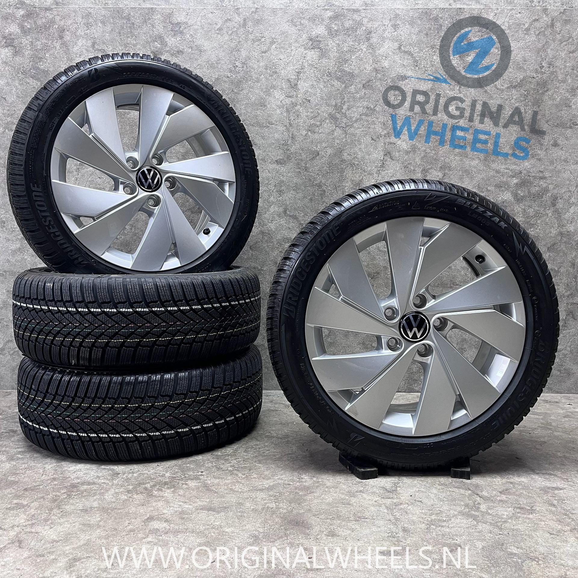 17 inch originele Belmont velgen + winterbanden VW Golf 8, Gebruikt, -, -, Banden en Velgen