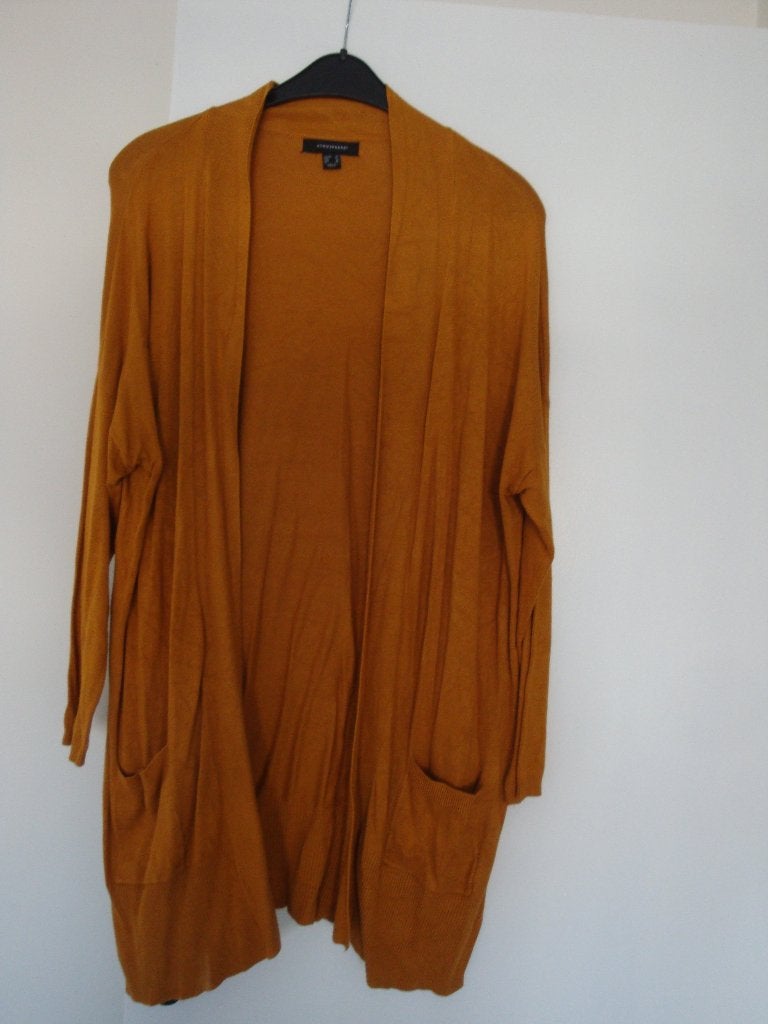 Oker geel vest met zakken. Maat 42., Ophalen of Verzenden, Zo goed als nieuw, Maat 42/44 (L), Geel