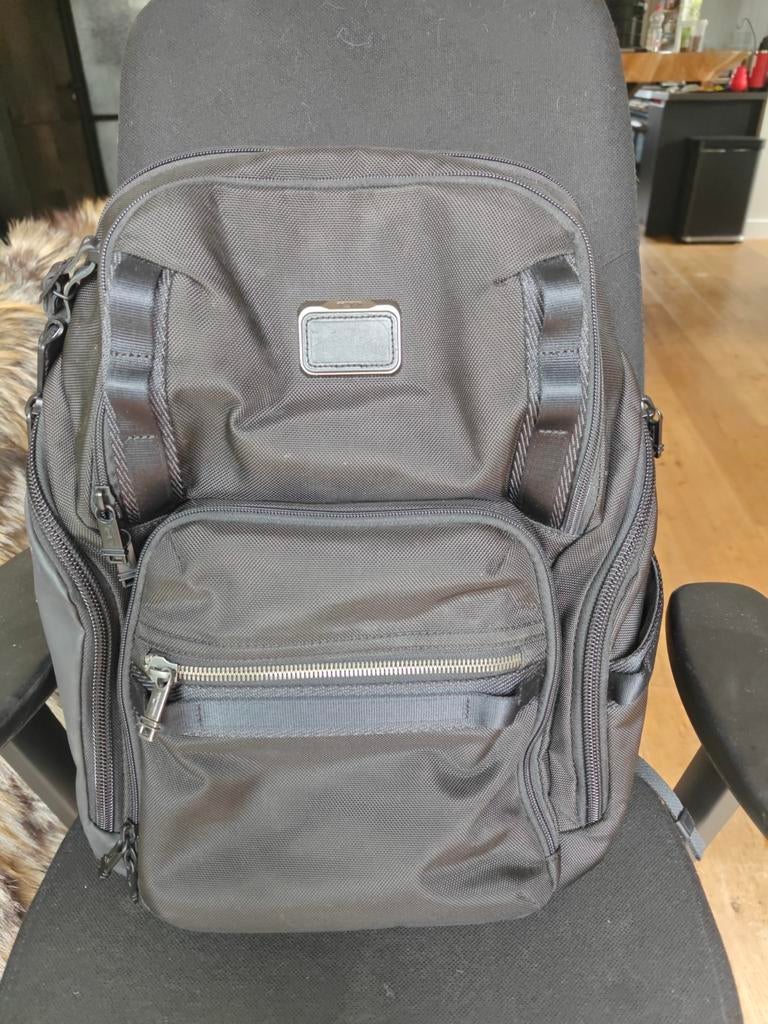 TUMI Alpha Bravo Navigation Backpack Zwart, Sieraden, Tassen en Uiterlijk, Tassen | Rugtassen, Ophalen of Verzenden, Zo goed als nieuw