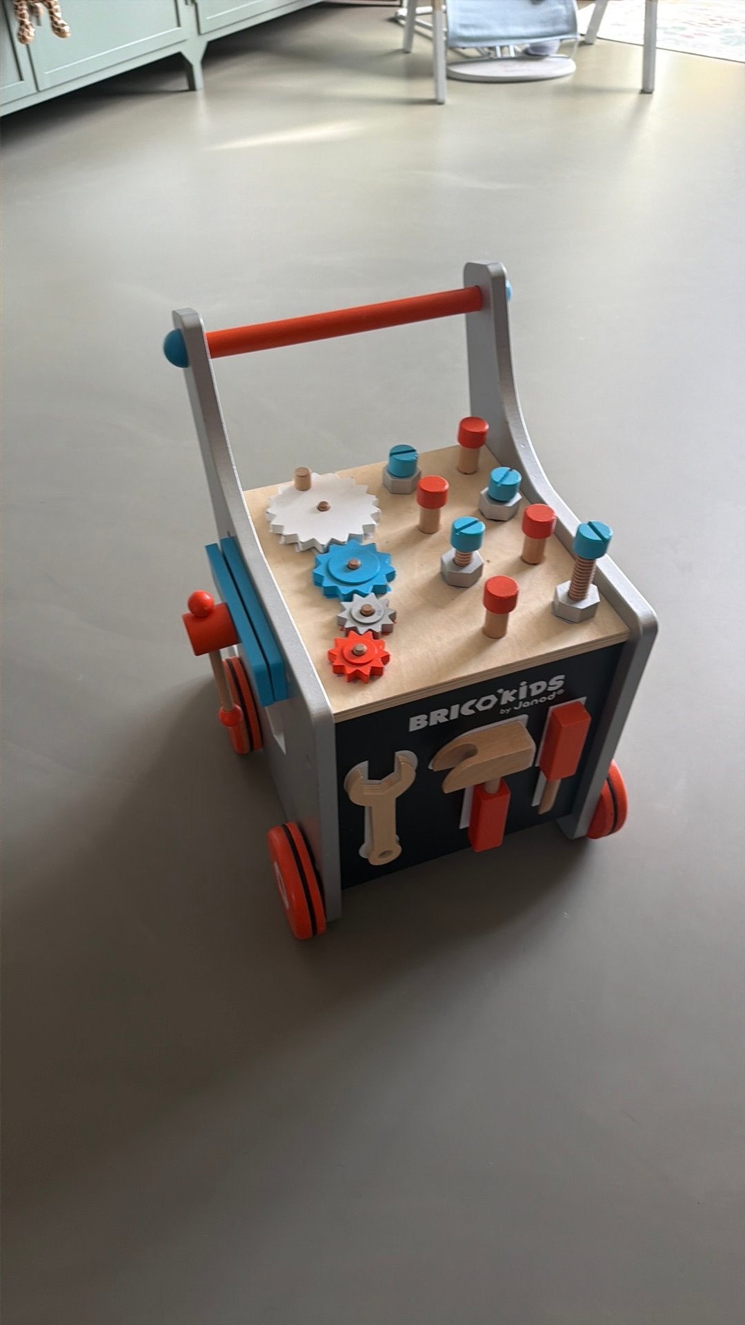 Brico kids by Janod loopwagen, Ophalen, Zo goed als nieuw, Duw- of Trekspeelgoed