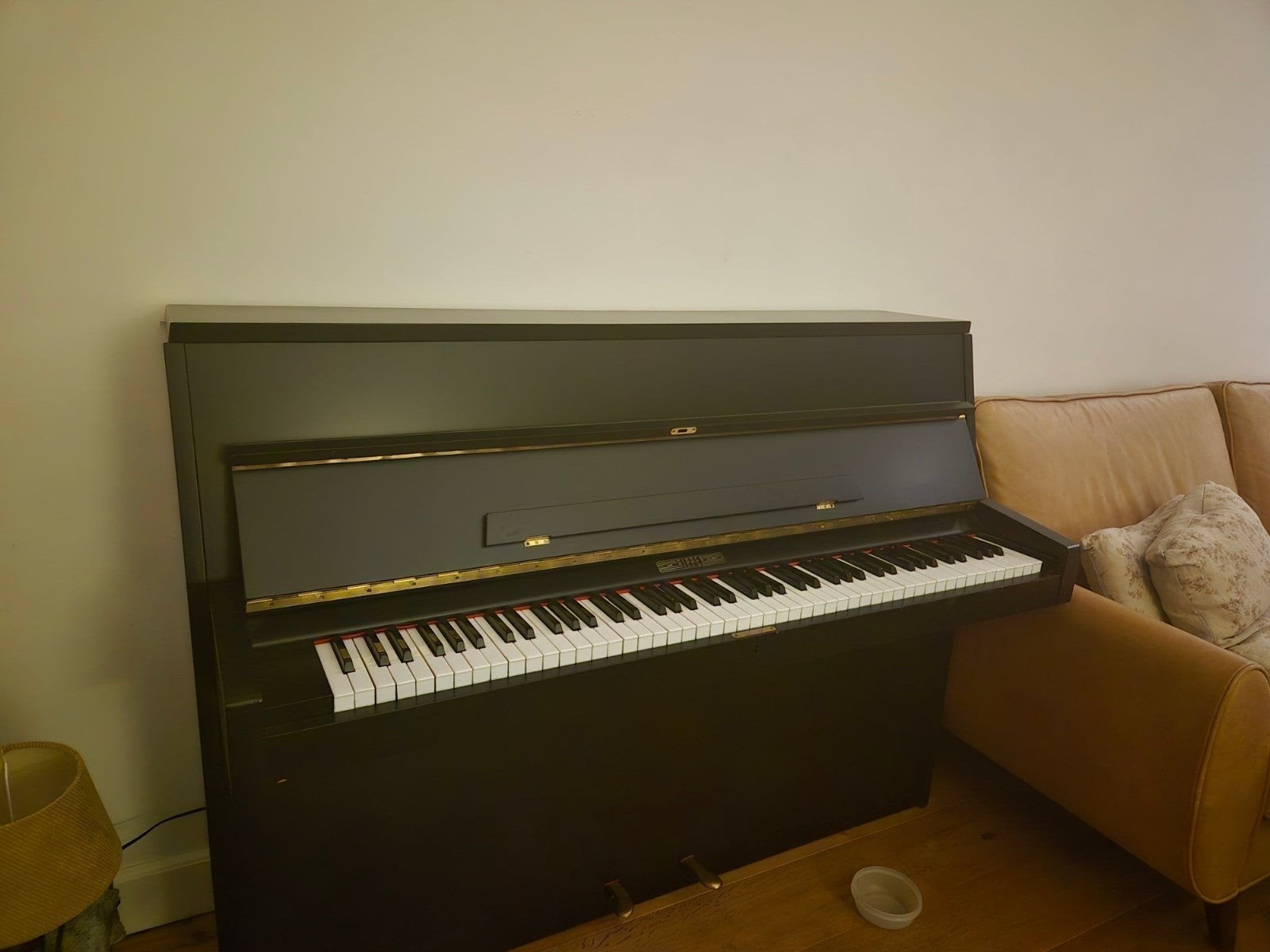 Zwarte Rippen Piano, Ophalen of Verzenden, Gebruikt, Zwart, Piano