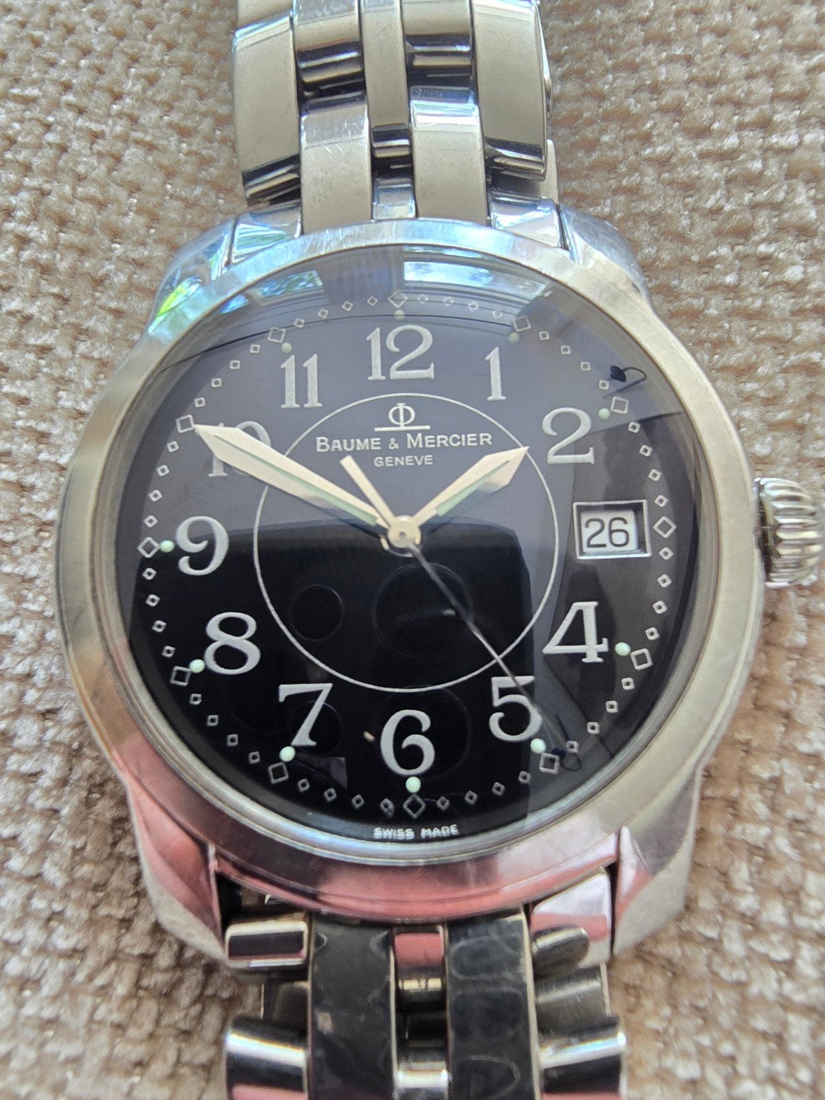 Baume & Mercier Capeland - Klassieke Zwitserse elegantie, Overige merken, Staal, Gebruikt, Staal