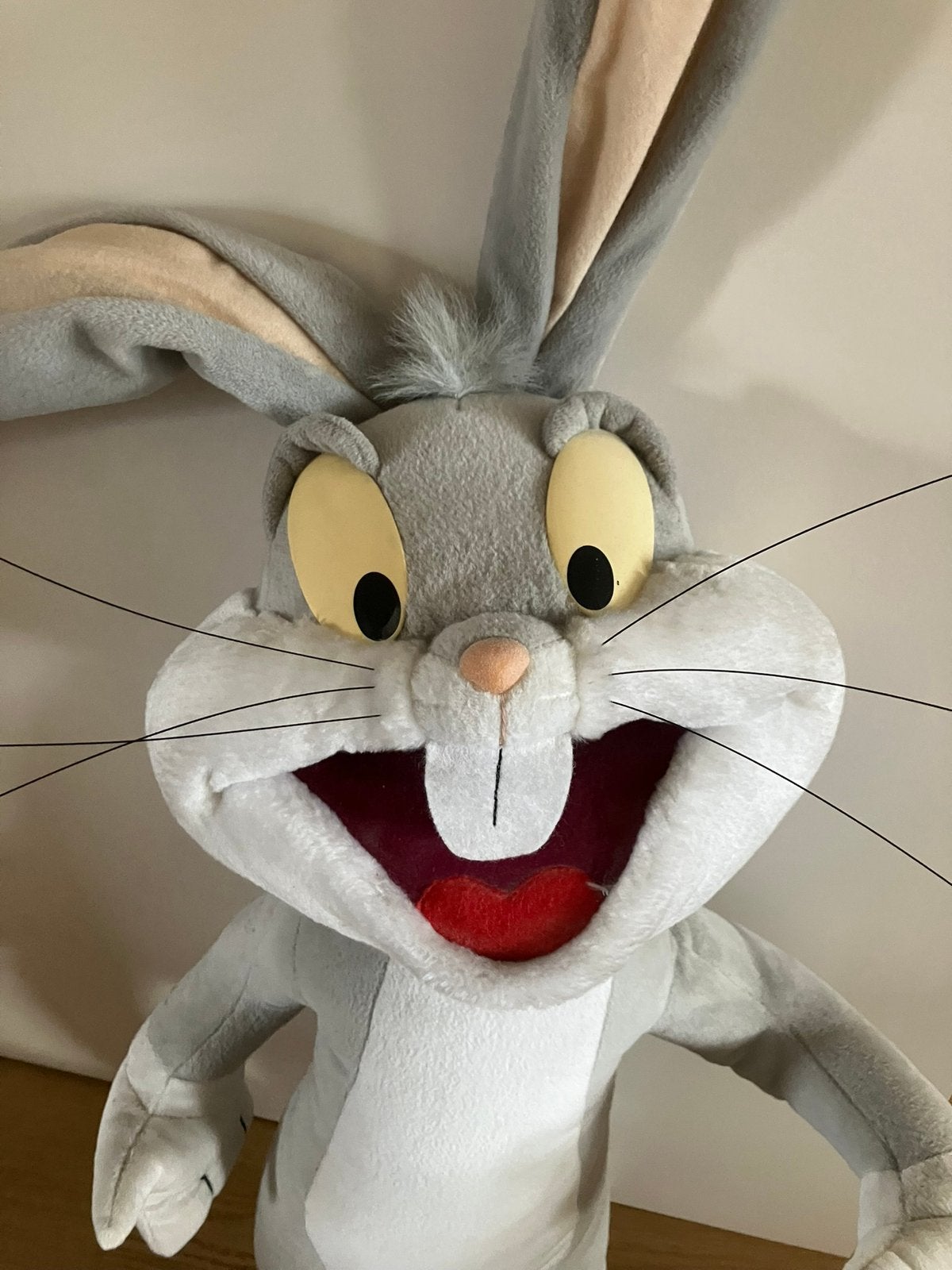 Bugs Bunny Groot, Kinderen en Baby's, Speelgoed | Knuffels en Pluche, Gebruikt, Konijn, Disney, Groot (groter dan 80 cm), Grijs
