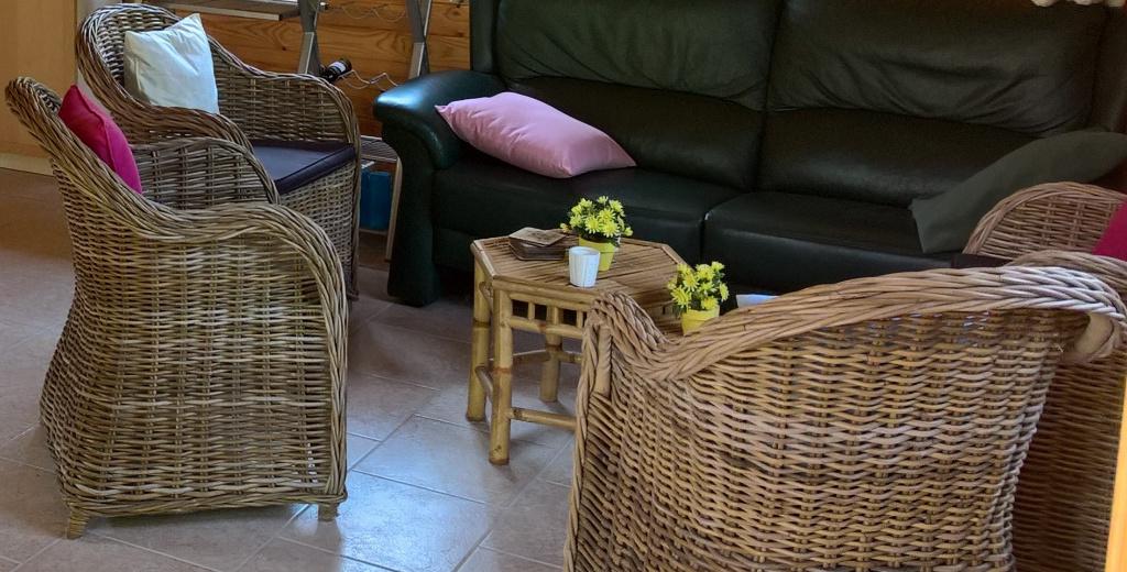 rotan fauteuiltjes, 4 stuks, Ophalen, Minder dan 75 cm, Riet of Rotan, Zo goed als nieuw