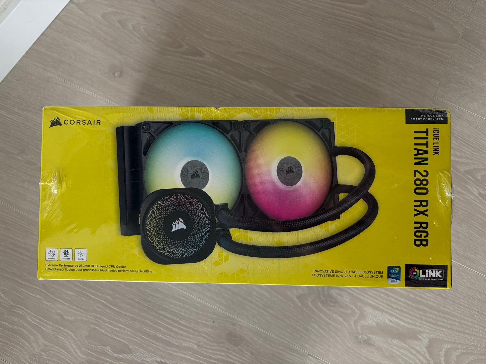 Corsair iCUE LINK TITAN 280 RX RGB Waterkoeling - Nieuw seal, Computers en Software, Ophalen of Verzenden, Nieuw, Waterkoeling