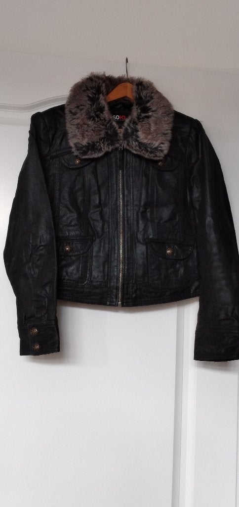 Leren jasjes/vestje/j/suede jasje/(dames) €25,00 per stuk, Ophalen of Verzenden, Zo goed als nieuw, Maat 38/40 (M), Zwart