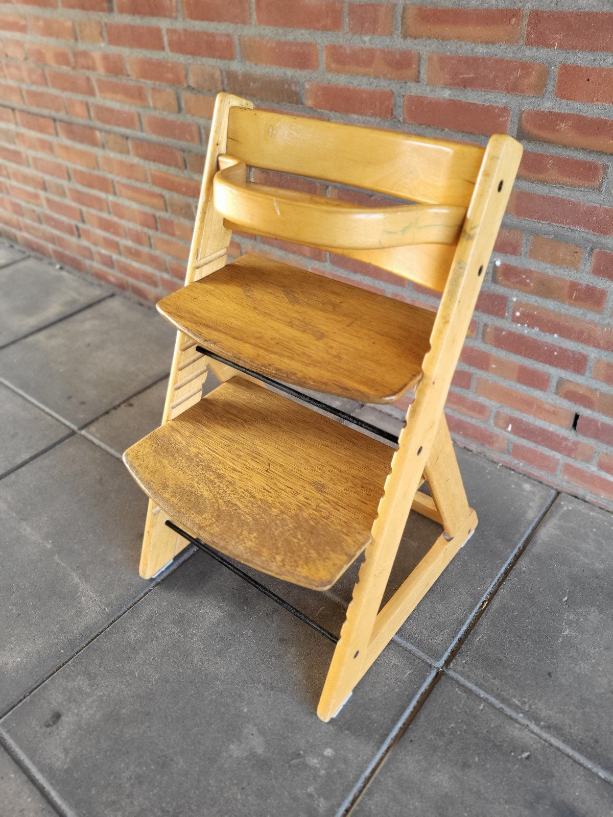 Stokke Tripp Trapp Meegroeistoel Hout + beugel, Ophalen, Gebruikt, Meegroeistoel