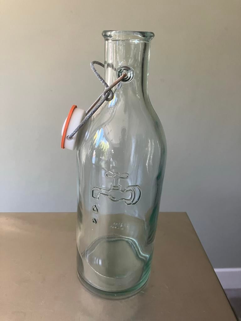 Jamie Oliver Waterfles met beugelsluiting, Ophalen of Verzenden, Overige merken, Glas, Overige typen