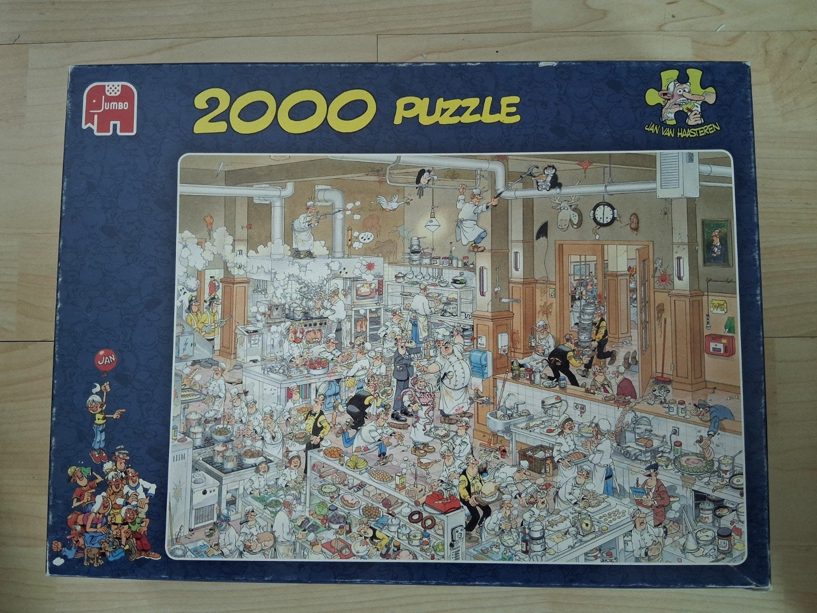 Jan van Haasteren,  de keuken, 2000 stukjes, Ophalen of Verzenden, Meer dan 1500 stukjes, Zo goed als nieuw