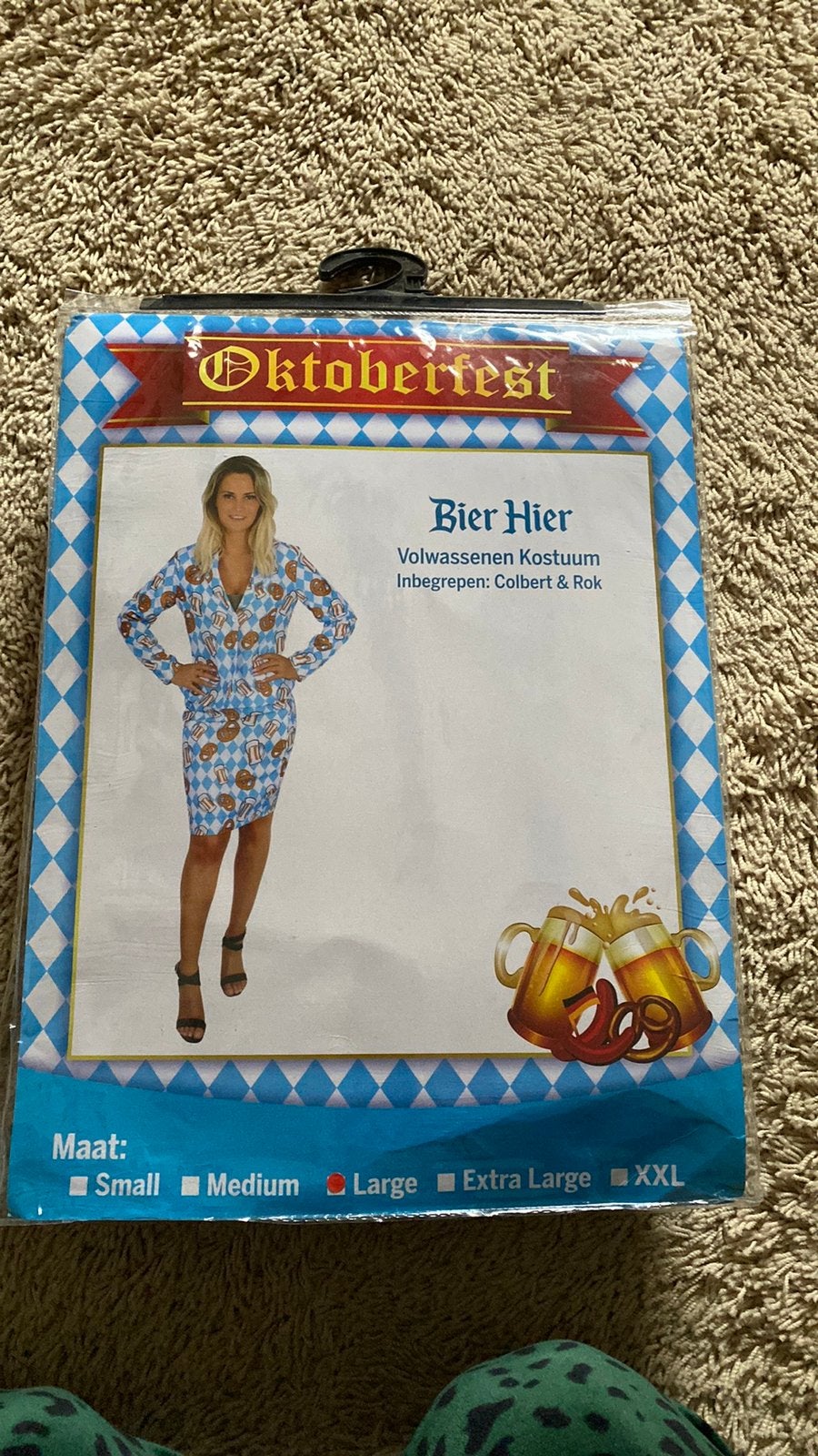 Bierkostuum, Ophalen of Verzenden, Zo goed als nieuw, Carnaval
