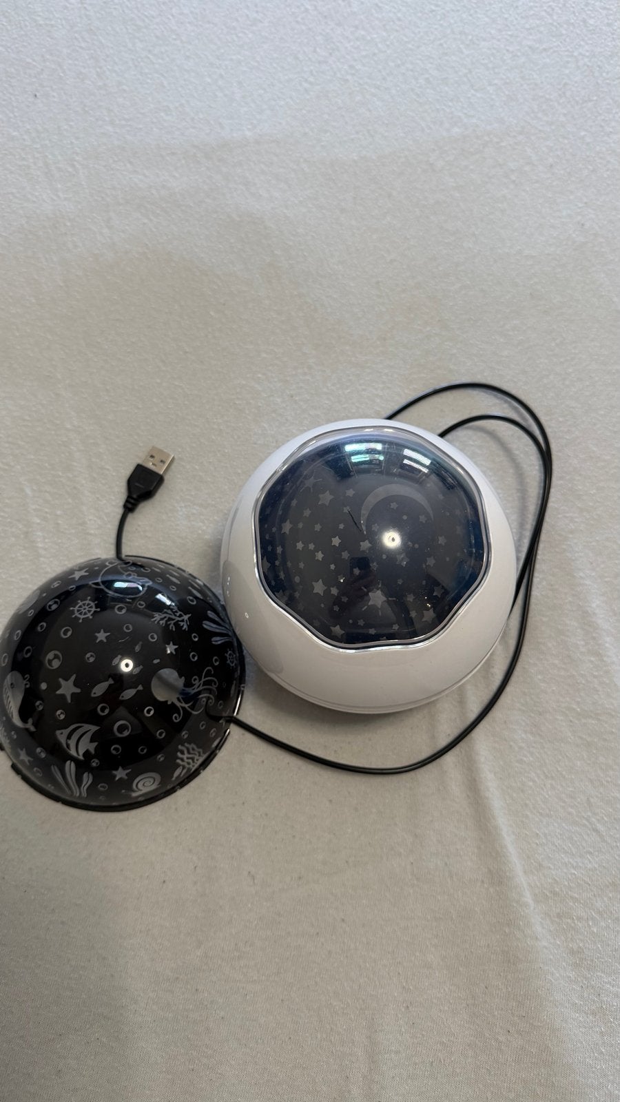 Sterrenprojector Nachtlampje met USB-aansluiting, Ophalen, Overige merken, Zo goed als nieuw, Wit