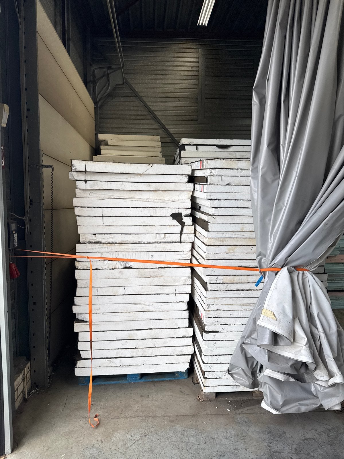Gebruikte Tempex platen 6-10cm dik, ca. 450m², Dakisolatie, Gebruikt, Ophalen of Verzenden, Nvt