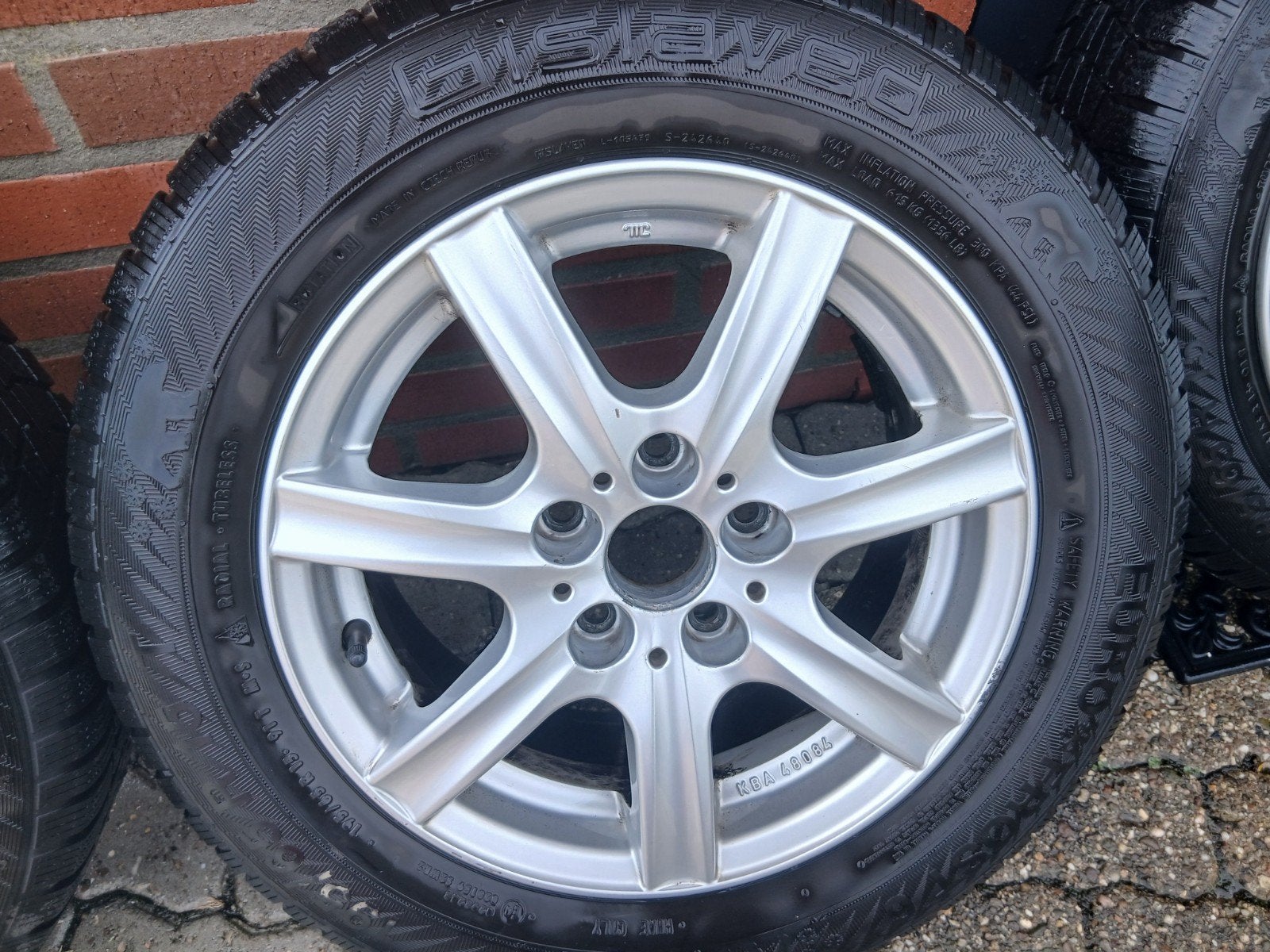 Golf plus velgen met winterbanden 195/65 R15 steek 5x112, Auto-onderdelen, Banden en Velgen, Gebruikt, 15 inch, Band(en), Personenwagen