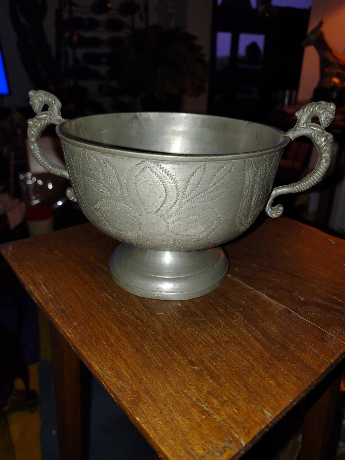 Antieke Zweedse Tinnen Brandewijnkom (ca. 1800-1830), Antiek en Kunst, Antiek | Tin, Ophalen of Verzenden