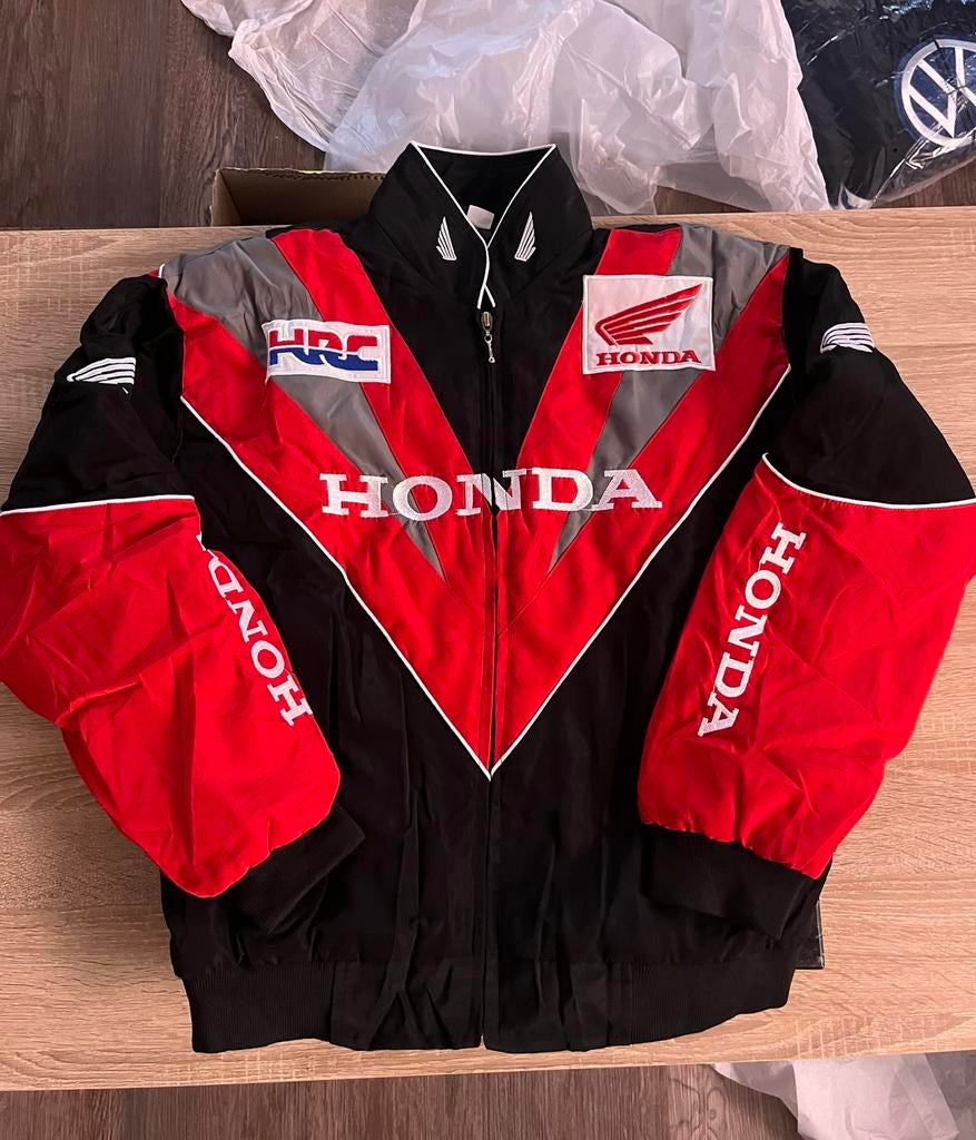 Honda Racing Bomberjack (Maat L) Vintage Retro, Ophalen of Verzenden, Zo goed als nieuw, Maat 52/54 (L), Rood