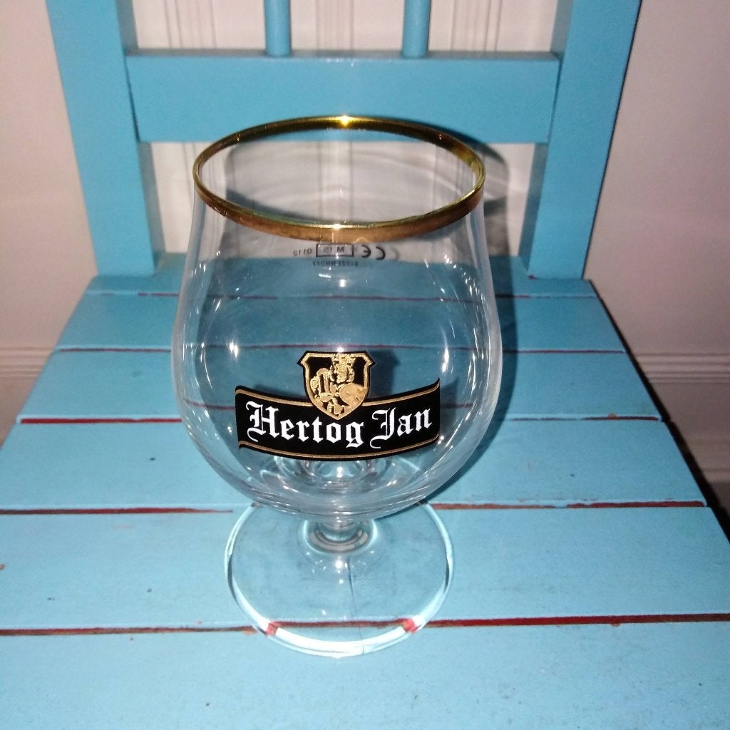 Hertog Jan bierglazen 4 stuks, Ophalen, Gebruikt, Glas of Glazen, Hertog Jan