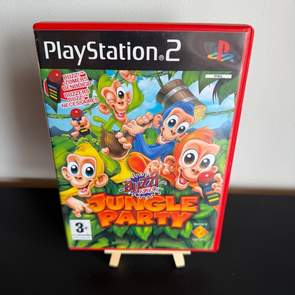 ️ Te Koop: Buzz! Junior – Jungle Party PlayStation 2, Puzzel en Educatief, Gebruikt, Eén computer, Ophalen of Verzenden