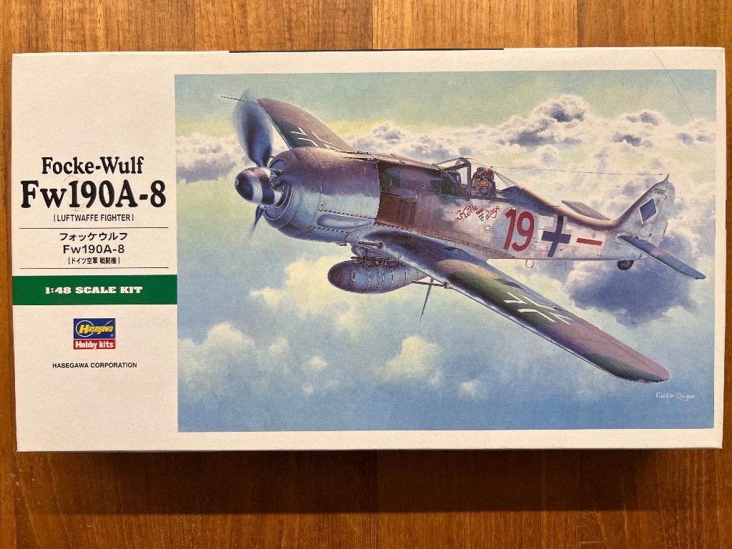 Hasegawa Focke-Wulf Fw 190A-8 1:48 - 09094, Hasegawa, Nieuw, Ophalen of Verzenden, Groter dan 1:72