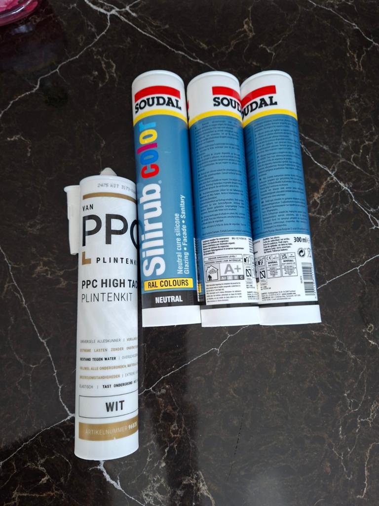 Soudal Silirub Color RAL Colours Kit en PPC Plintenkit, Ophalen of Verzenden