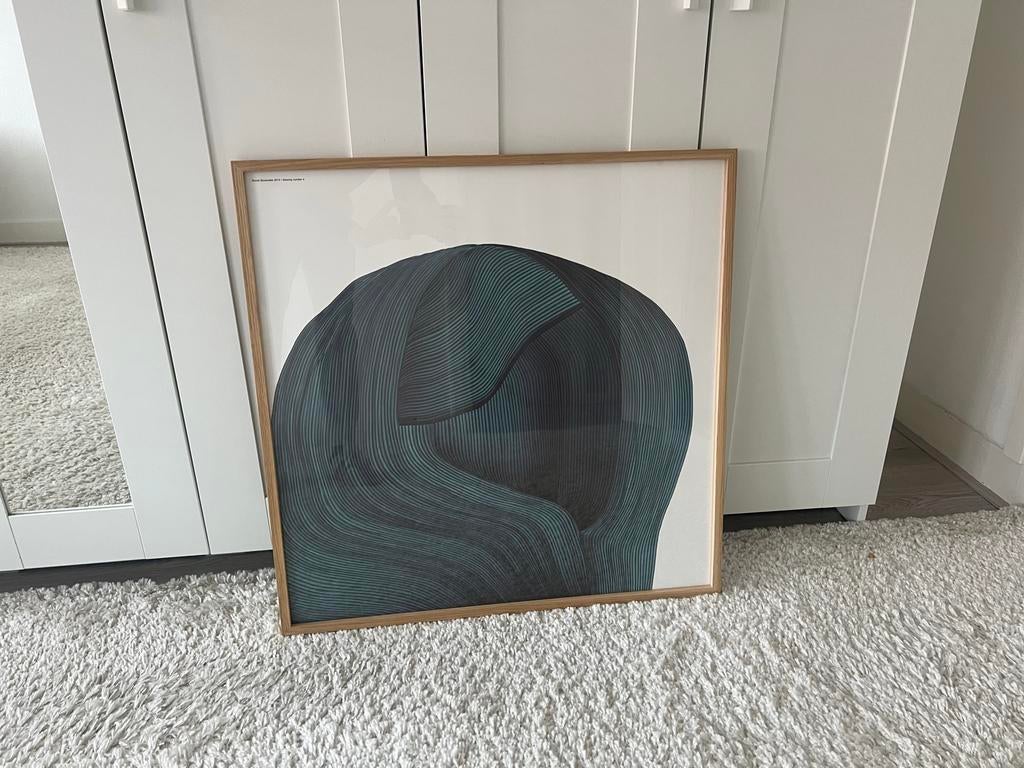 Modern schilderij van Hay - Abstracte kunst, Ophalen of Verzenden, Zo goed als nieuw, Vrijstaande haard, Elektrische haard