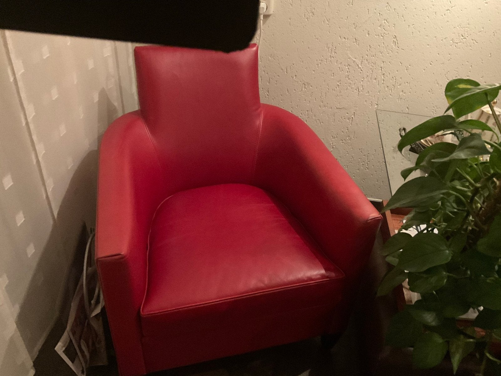 Benders Meubel Atelier clubchair ontwerp John Hutton, Ophalen, Gebruikt, Leer, 75 tot 100 cm