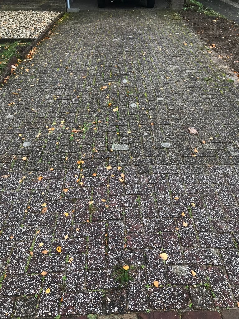 Gratis betonklinkers 60m2, Ophalen, Gebruikt, Klinkers, 10 m² of meer