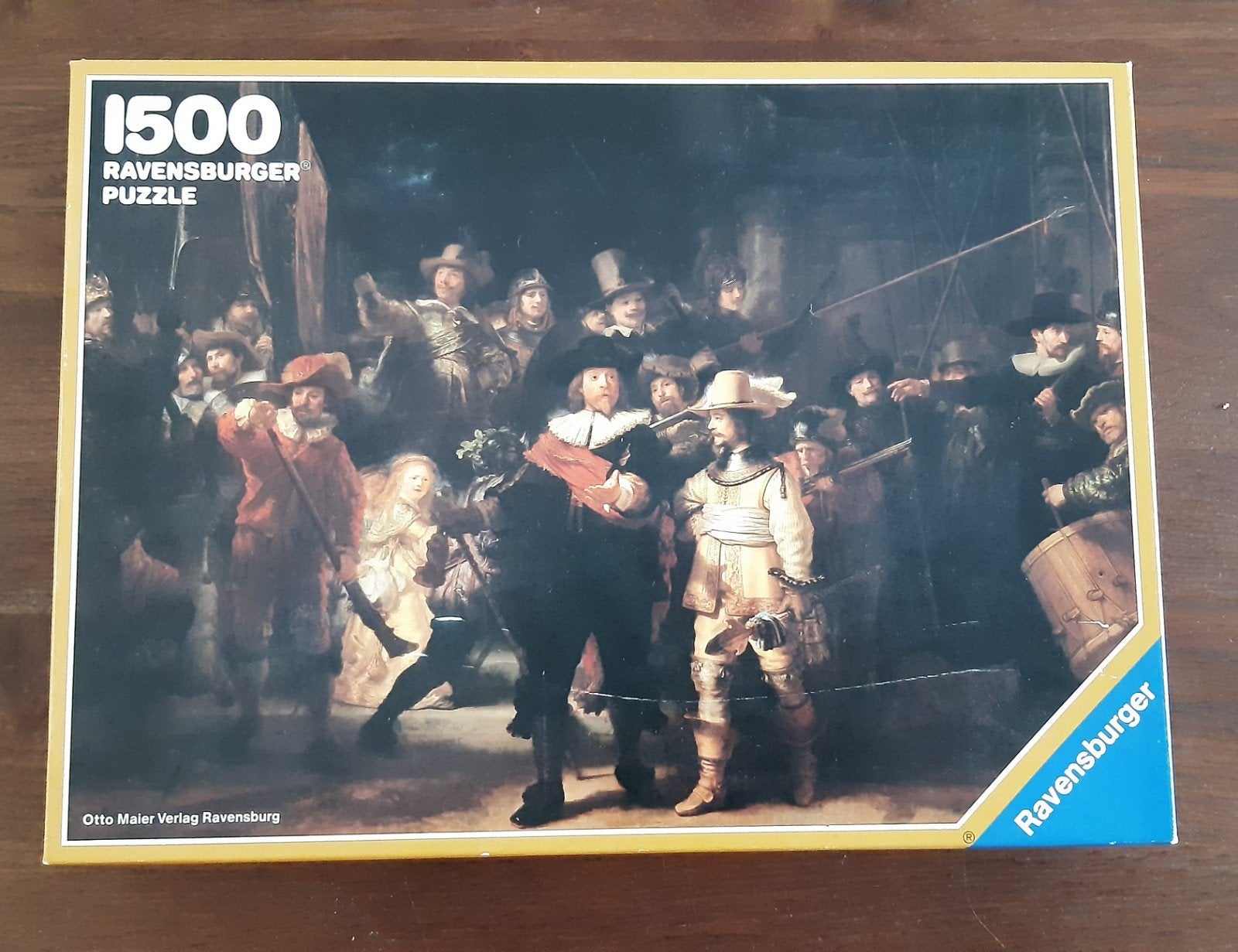 Ravensburger puzzel, Rembrandt: de Nachtwacht,, 1500 stukjes, Ophalen of Verzenden, 500 t/m 1500 stukjes, Gebruikt, Legpuzzel