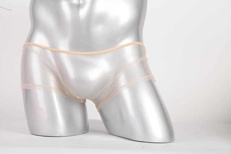 Beige doorzichtige heren boxer / mannen onderbroek sexy, Kleding | Heren, Verzenden, Beige, Boxer