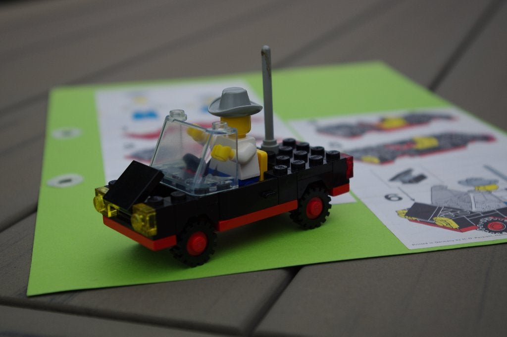 Lego 6627 Terreinjeep met sheriff (echte vintage uit 1982), Gebruikt, Overige thema's, Lego, Ophalen of Verzenden