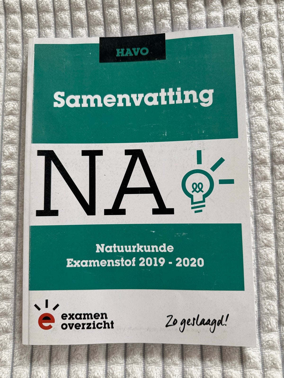 ExamenOverzicht Natuurkunde HAVO Samenvatting & Oefenboek, Boeken, Ophalen of Verzenden, Zo goed als nieuw, HAVO, Natuurkunde
