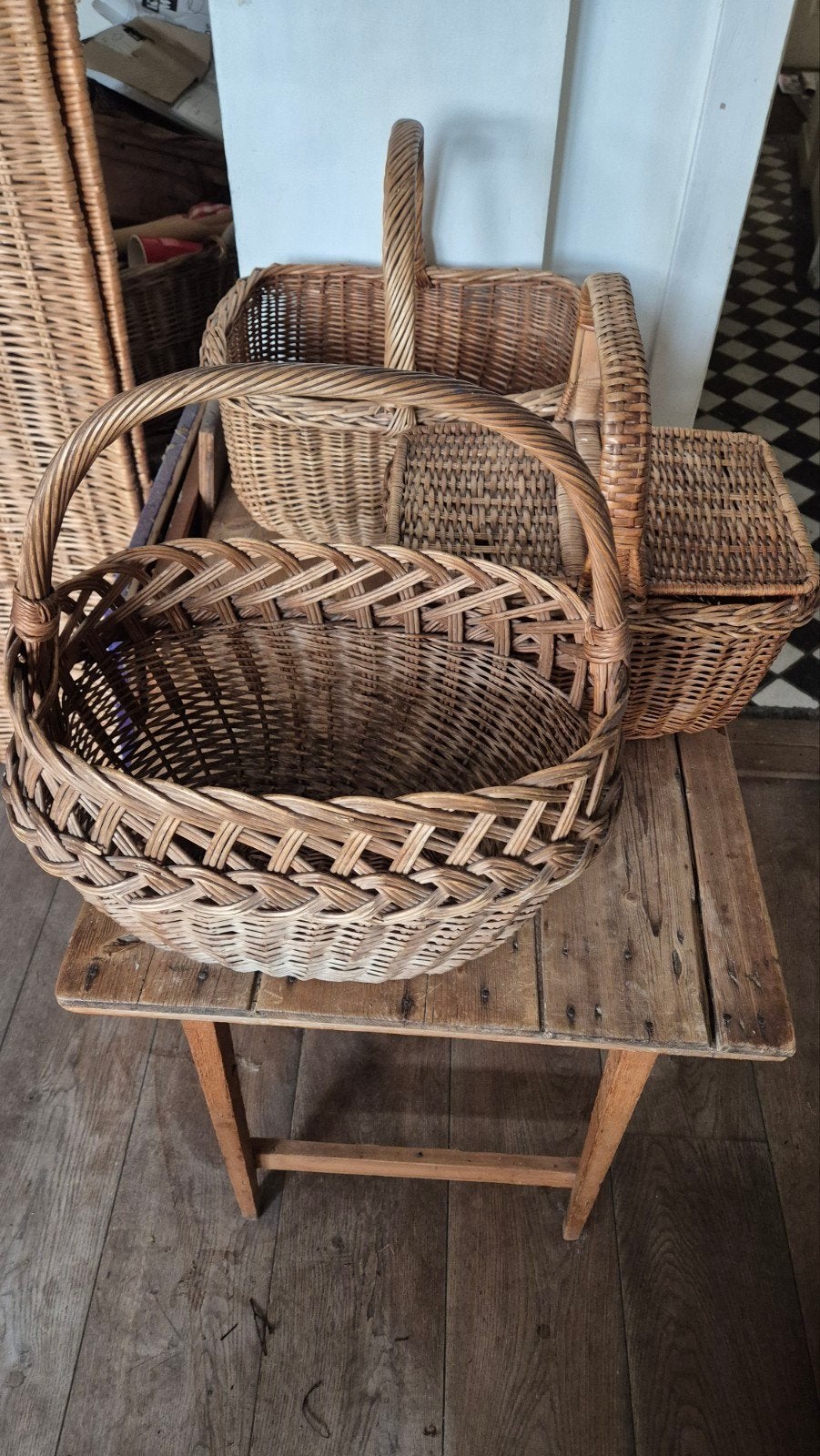 oude mandjes, Antiek en Kunst, Curiosa en Brocante, Ophalen