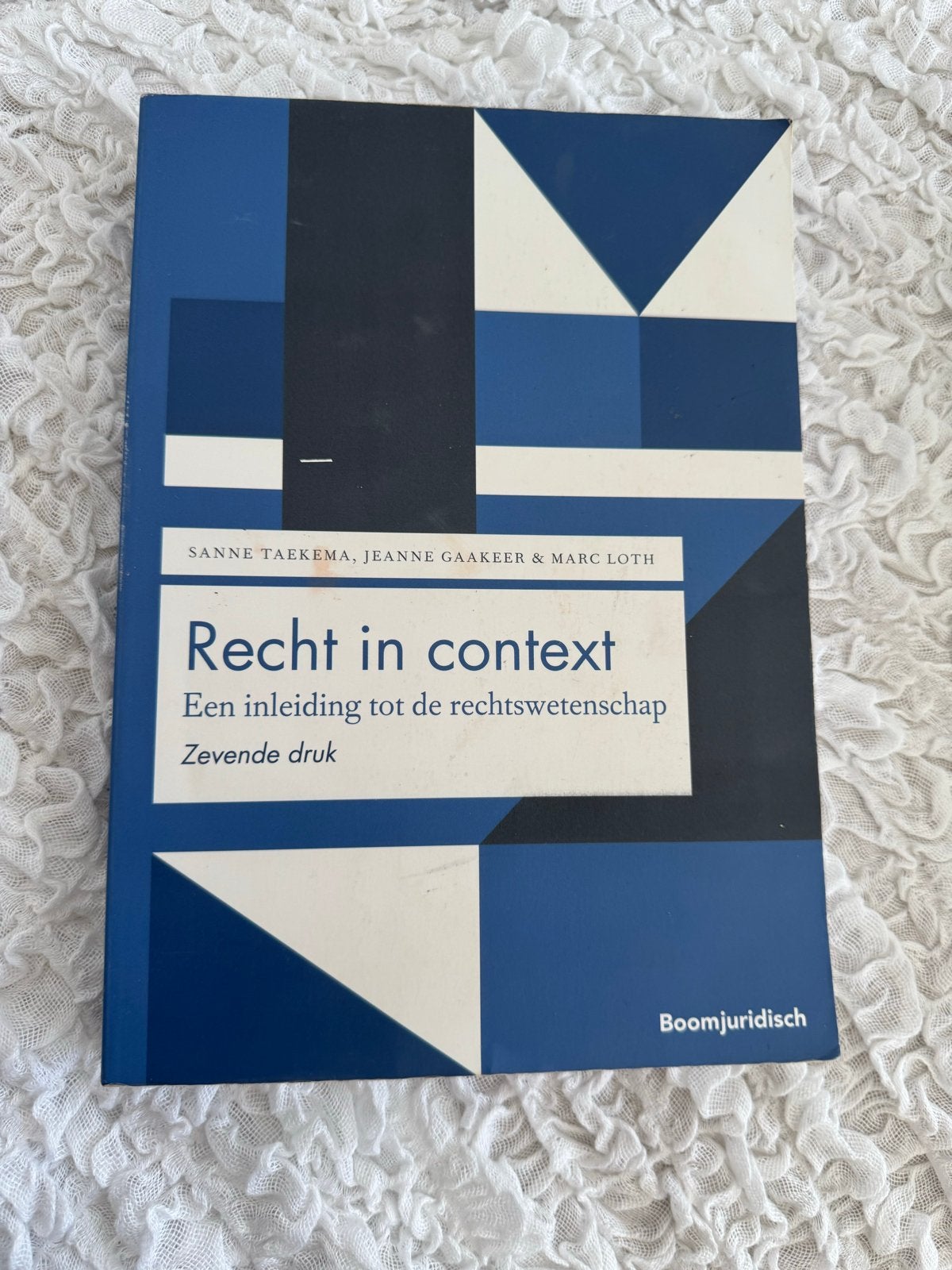 Recht jn context, Boeken, Ophalen of Verzenden, Zo goed als nieuw, WO