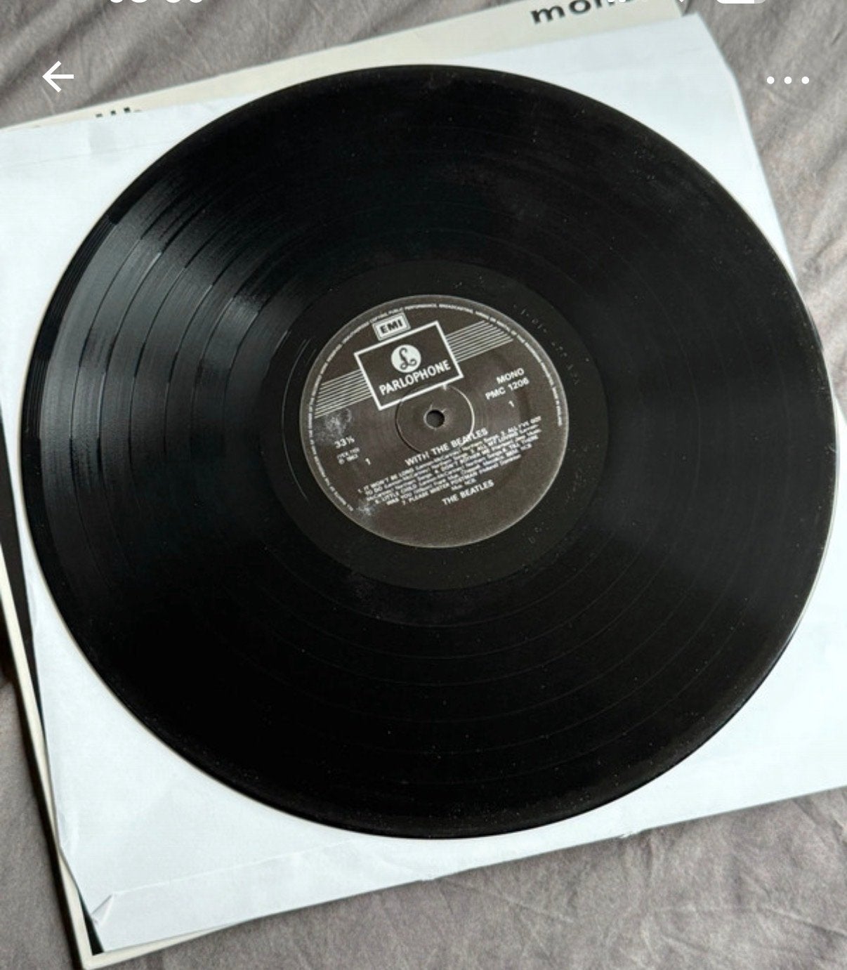 The Beatles - With The Beatles (Originele Persing Mono), Gebruikt, Originele persing, Ophalen of Verzenden, 12 inch