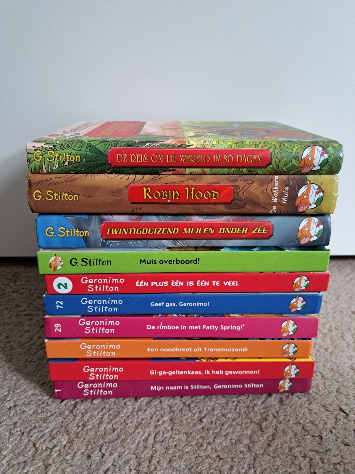 10 stuks - Boeken Geronimo Stilton - 7,50, Ophalen of Verzenden, Gelezen, Fictie algemeen