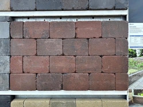 stonique trommel 21x14x7 oud Emmen trommelsteen, Tuin en Terras, Ophalen of Verzenden, Beton, 10 m² of meer, Klinkers