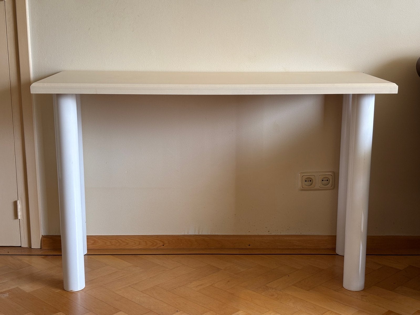 Smalle (computer)tafel/bureau 122x51x76, Huis en Inrichting, Tafels | Eettafels, Ophalen, Gebruikt, 100 tot 150 cm, Tot twee personen