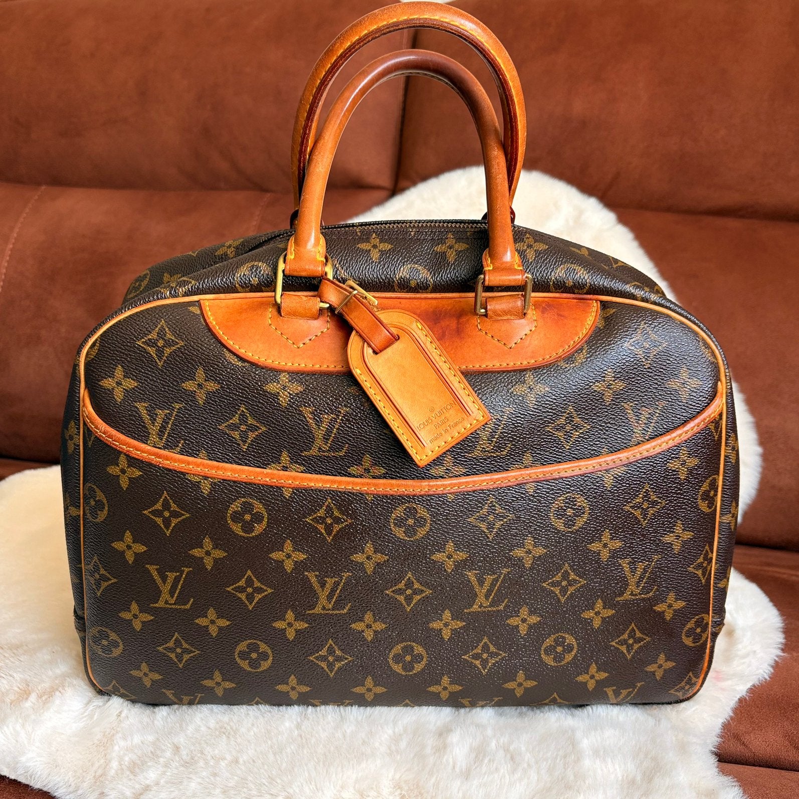 Vintage Louis Vuitton Monogram Deauville Reistas, Ophalen of Verzenden, Gebruikt