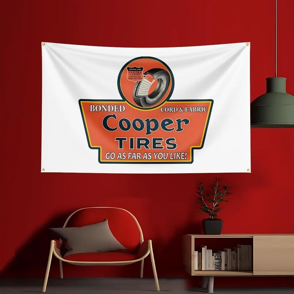 Grote vlaggen Cooper Tires (150x90cm), Ophalen of Verzenden, Nieuw