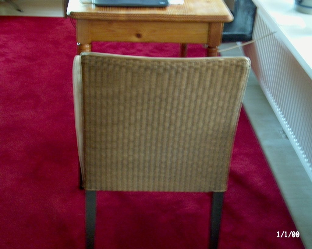 Comfortabele stoel met armleuningen - Beige/Bruin, Ophalen, Gebruikt, Twee, Bruin