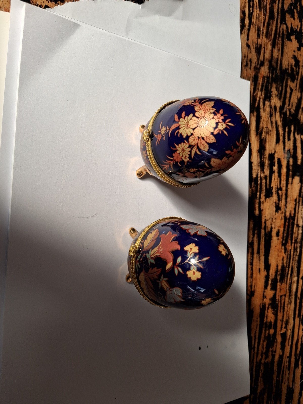 Set van 2 Vintage Faberge-stijl Eieren, Ophalen of Verzenden