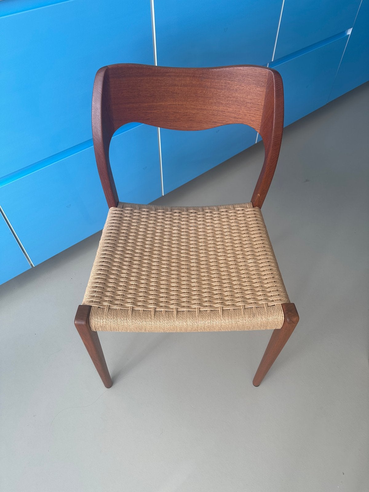 Niels Otto Møller Model 71 Teak Stoel - Deens Design, Ophalen